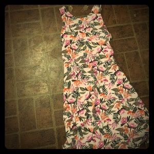 white dress with flowers